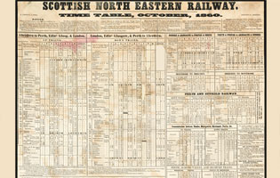 scottish north eastern railway time table 1860	